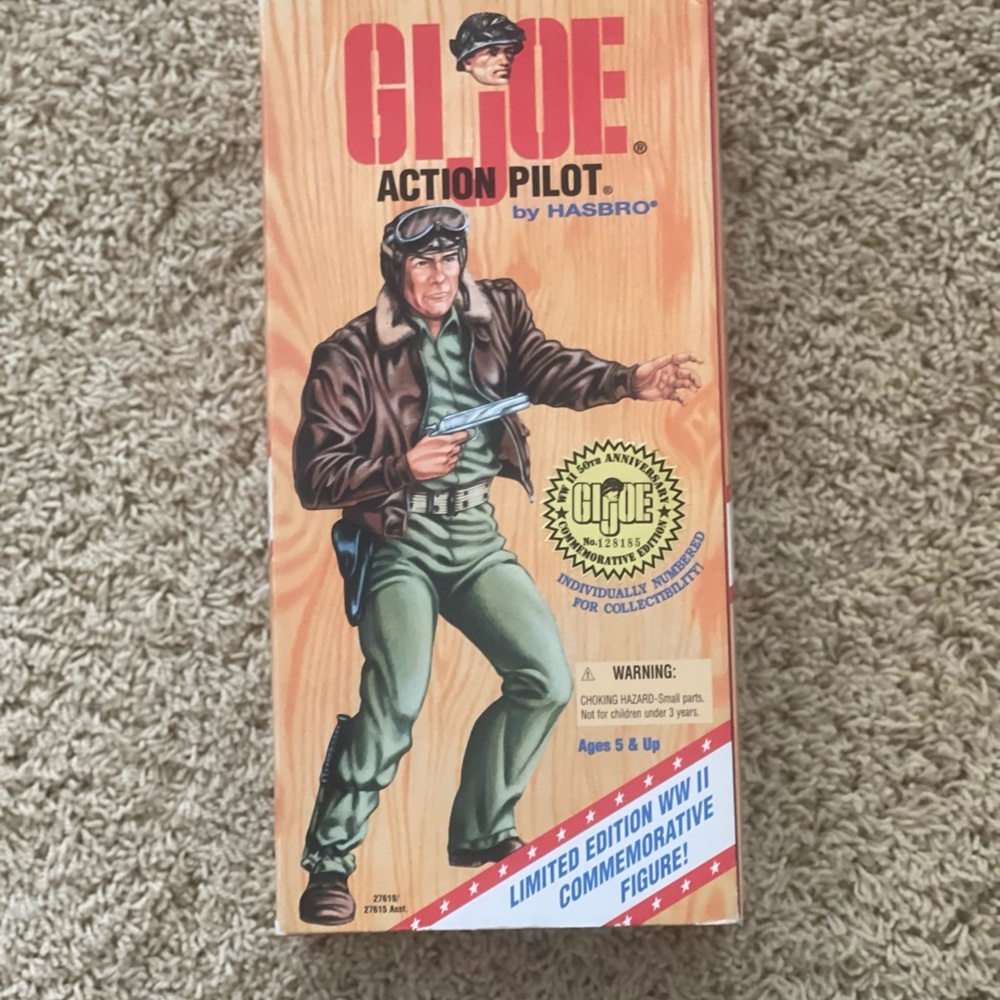 12" GI Joe Action Pilot Action Figure WWII 50th Anniversary